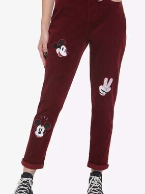 Her Universe Corduroy Pants with Mickey Patches
